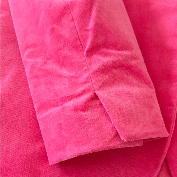 JCrew Velvet One-Button Blazer Brilliant Berry - Picture 5 of 6